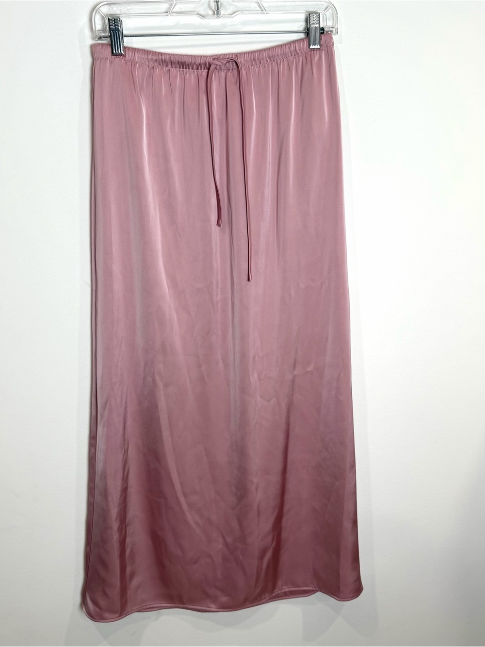 Song of Style from Revolve Dusty Rose Satin Maxi Skirt